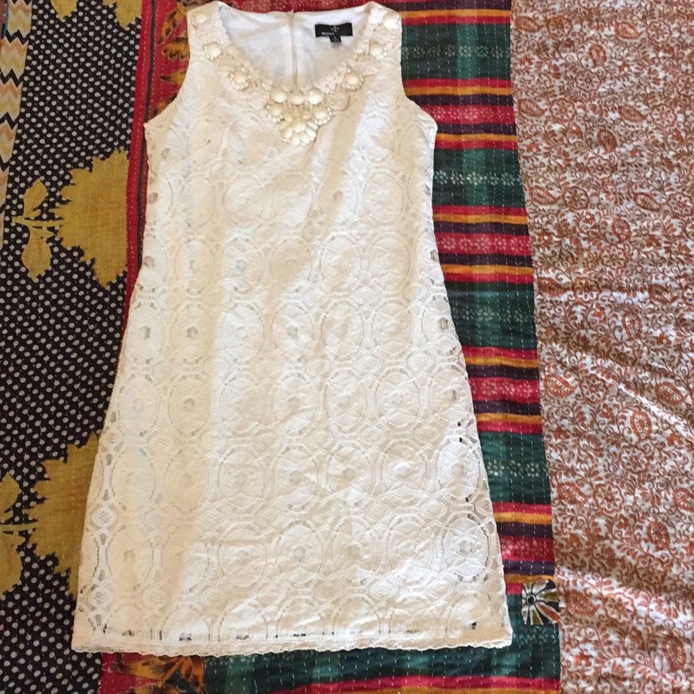 Never Worn Doily Dress Cream Macrame